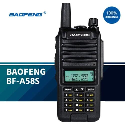 2021 Baofeng BF-A58S Dual Band Ham Radio uhf vhf Walkie-Talkie 5W Tri Band 136-174MHz&400-480MHz Handheld hf Transceiver New
