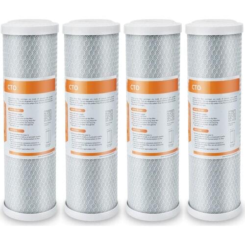 5 Micron Carbon Block Water Filter Replacement 10"x2.5" CTO Sediment Filter Cartridge for Whole House Reverse Osmosis System