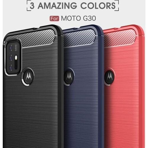 50pcs/lot Business Phone Case For Moto G30 G10 E7 G Styus E7 G9 Power 2021 2020 Fast G 5G Fiber Brushed TPU Back Cover