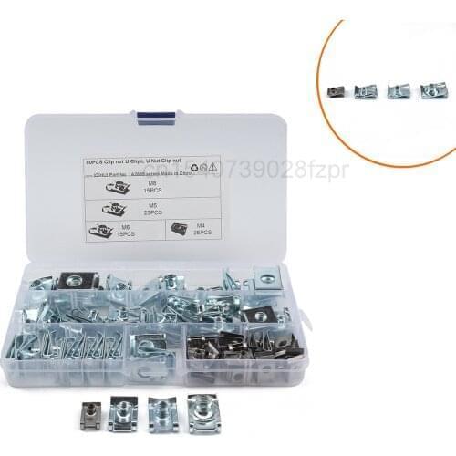 80 Pieces in Box - Type b Spring Nut / Self Tapping Clip / Spring Nut / Clip Nut Clip