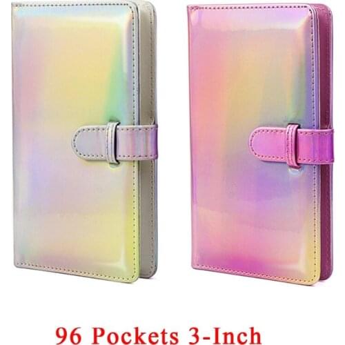 96 Pockets Colorful Laser Style Mini Photo Album Holder Card Holder for Fujiflim Instax Mini LiPlay 9 Mini 11 Sprocket Films