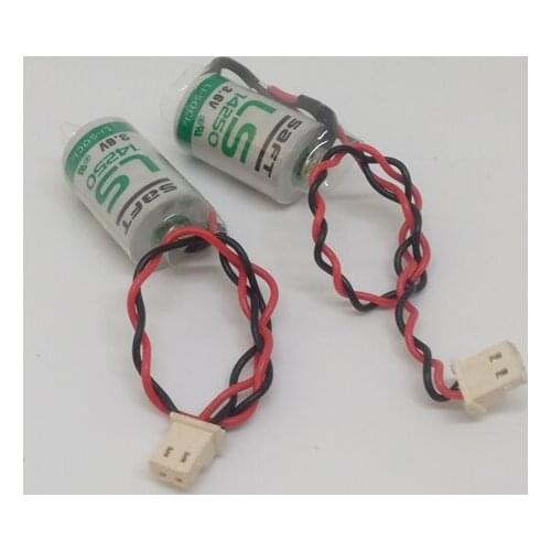 10pcs/lot New Original SAFT LS14250 14250 1/2AA LiSOCL2 3.6V 1250mAh PLC Battery Batteries With Plug LS 14250