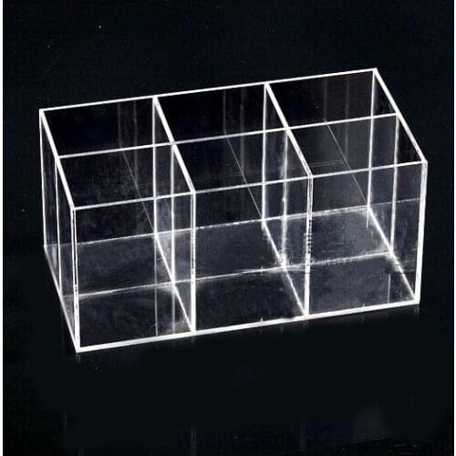 Acrylic Jewelry Display Container Box With 6 Grids
