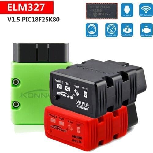 Car Diagnostic Tools ELM327 Wifi Scanner OBD2 Scanner For BMW VW VOLVO AUDI SKODA FORD GMC DODGE TOYOTA MAZDA HONDA PEUGEOT KIA