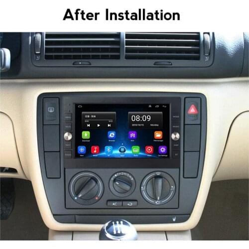 4 core GPS Car radio multimedia player For VW PASSAT B5 MK4 MK5 SHARAN Jetta Bora Polo TRANSPORT T5 CITI CHICO For peugeot 307