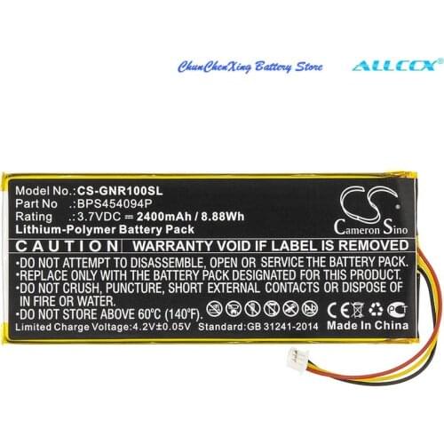 Cameron Sino 2400mAh DAB Digital Battery BPS454094P for Geneva WorldRadio