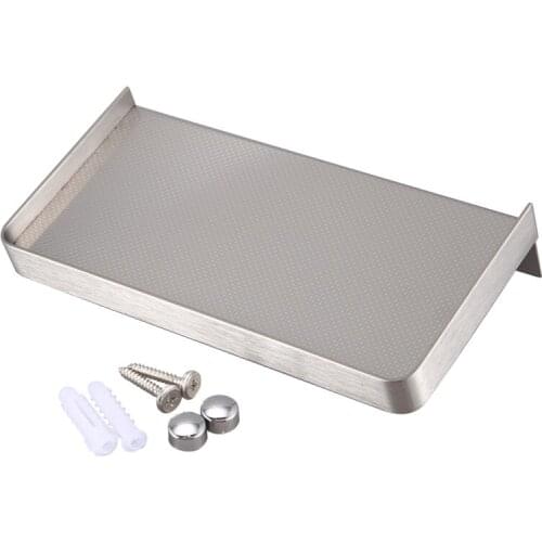 Stainless Steel Bathroom Phone Towel Holder Bathroom Soap Holder Wall Mounted Soap Dish Rack Multi-Functional Storage Shelf