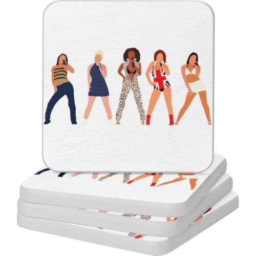 Spice Girls Diatomite Square Round Coaster MildewProof Cup Bonsai Mat Soap Toothbrush Pad Wholesale Diameter 10cm