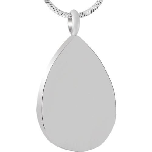 IJD9433 Blank/Free Engraving Teardrop Memorial Urn Necklace Hot Selling Ashes Locket Funeral Jewelry Keepsake
