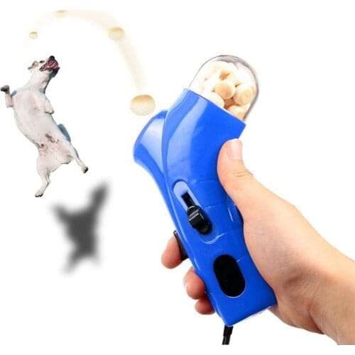 Pet Interactive Toy Jump Playing Dog Food Treat Launcher Pet Dog Puppy Snacks Food Catapult Feeder Outdoor Training Accessories