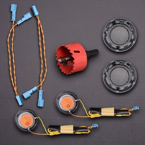 Car Door Panel Tweeter Cover Kit For Bmw F30 F31 F32 F33 F34 F15 F36 F48 2 3 4 X1 X2 3GT Series Audio Loudspeaker Speakers Case