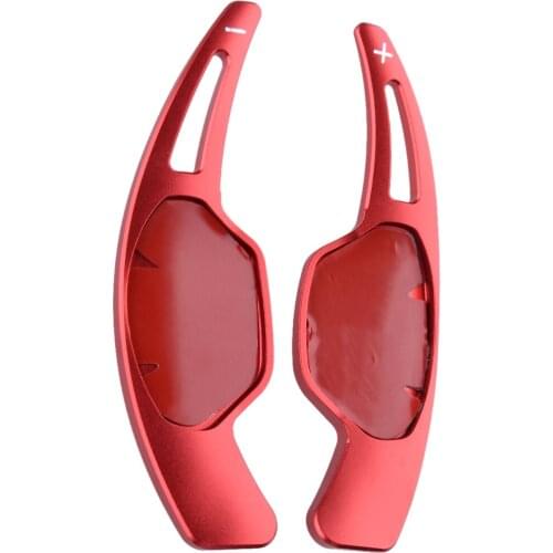 1 Pair Red Steering Wheel Shift Paddle Shifter Extension Car Fit for Cadillac XTS 2013 2014 2015 2016 2017 2018