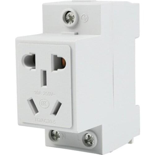 Modular AC30 16A multi-function socket, rail-mounted distribution box industrial socket