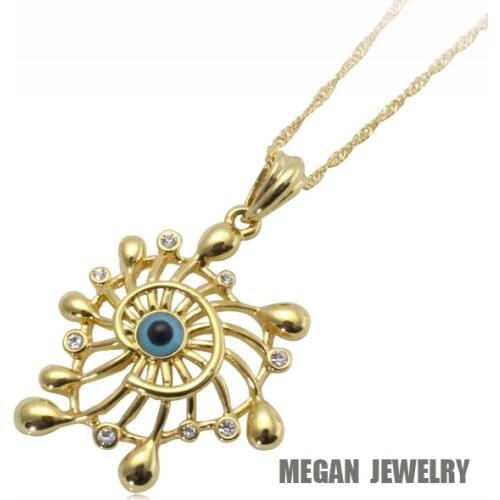 Muslim turkish evil eye crystal fashion pendant & necklace , charm Gift & Jewelry for women & men