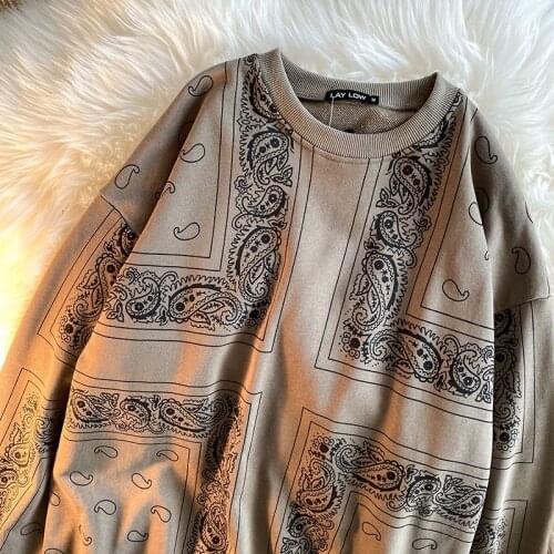 2021 latest tide brand round neck sweater loose women in spring and autumn