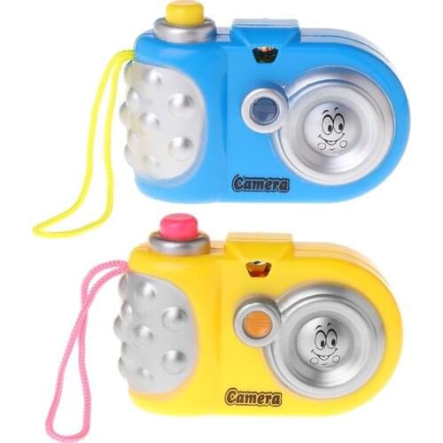 Novelty Kaleidoscope Simulation Camera Shape LED Light Children Educational Toys Kids Color Random Delivery Christmas Gifts 2018