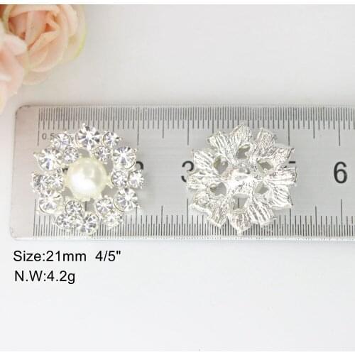 New Arrival 21mm Diy Buttons Top Fashion Gem Rhinestones With Metal Upholstery solid Brass Shank Button Clasps For Women Coat