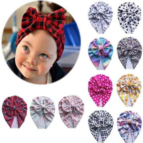 Lovely Flower Bow Knotted Baby Hat Soft Baby Girl Hat Turban Infant Toddler Newborn Baby Cap Bonnet Headwraps Kids Hat Beanie