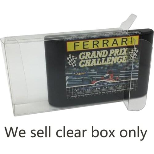 Transparent PET Display box Storage Case for Mega Drive for MD& MD5th EU/ US version Game Protective box