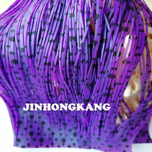 Fishing Lure Silicone Skirt Layers,Silicone Skirt Material for Tackle Craft, DIY Spinner, Rubber Jigs, Buzzbait--61