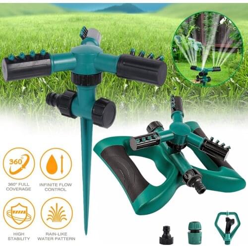 Water Sprinklers Automatic 360 Rotating for Garden ABS Lawn Sprinkler Sprinklers Lawn Irrigation Garden Water Spray Device D30