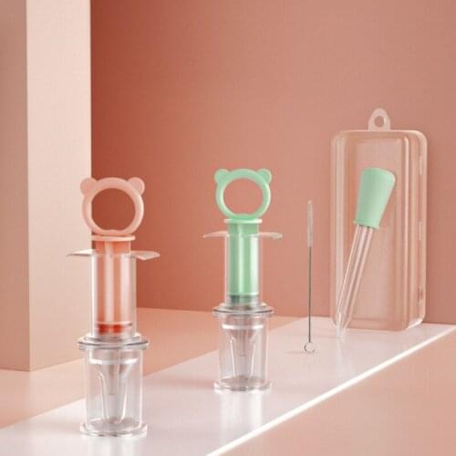 Baby Kids Smart Medicine Dispenser Needle Feeder Squeeze Medicine Dropper Dispenser Pacifier Feeding Utensils