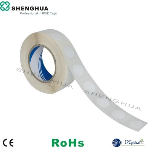 2000pcs/lot Best Price NFC Label QR Code Printable Stickers Small Diam 25mm Round Paper RFID Label with 203 213 Chip ISO 14443A