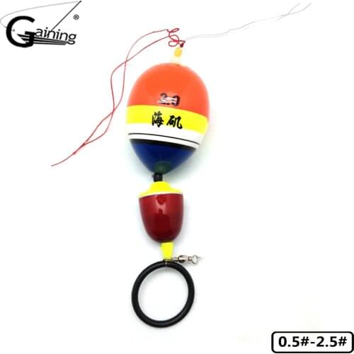 6pcs Ocean Rock Buoy Fishing Float Saltwater Bobbers Fortune Paulownia Wood Floating Floats 0.5#-2.5# Tackle Accessories