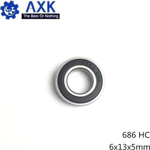 686 Hybrid Ceramic Bearing 6*13*5 mm ABEC-1 ( 1 PC) Industry Motor Spindle 686HC Hybrids Si3N4 Ball Bearings 3NC 686RS