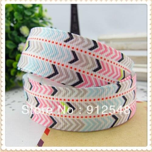 7/8''(22mm) geometric patterns Series printed ribbon Polyester Grosgrain cartoon ribbon gift packa DIY accessories,WM1638