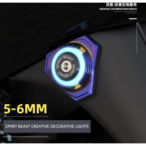 Motorcycle accessories warning signs LED lights Car decoration shape Body reflective card motocross decoration free shipping