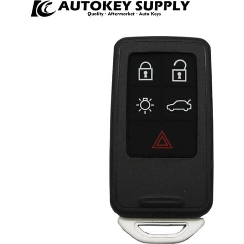 FORVolvo 4+1 Buttons Smart Card key Shell With Logo AKVOF105