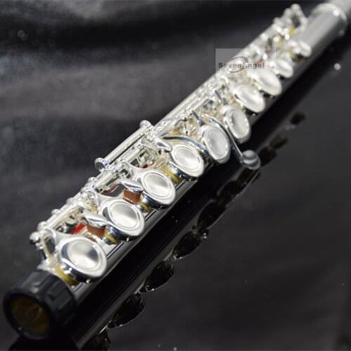 Japan Concert Flute 271/271S 16 Hole Standard Nickel Silver platedTransverse Flauta Obturator C Key with E Key