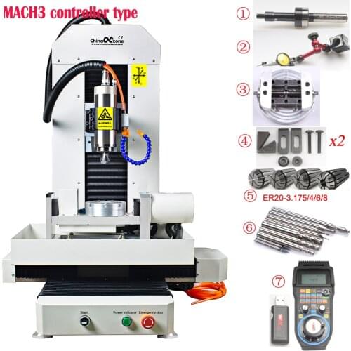 NEW Steel CNC 5 axis 2.2KW Steel structure 3040 Router Engraving Milling/Cutting Machine with MACH3 USB/RTCP/DSP control
