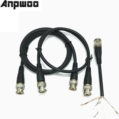 Anpwoo 0.5M/1M/1.5M BNC Male To Male Adapter Cable for CCTV Camera BNC Connector Cable Camera BNC Accessories
