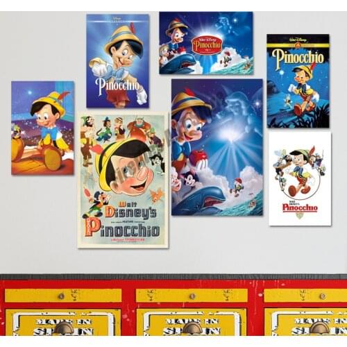 Pinocchio Canvas Painting Wall Art Disney Proboscis King Cartoon Posters Prints Pictures for Living Room Decoration Home Decor