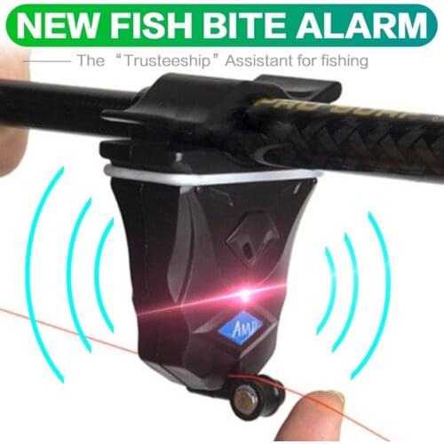 Fishing Bell Bite Electronic Wireless LED Light Fish Bite Sound Alarm Bell Clip On Fishing Rod Tackle Sensitive Mat fishing Tool
