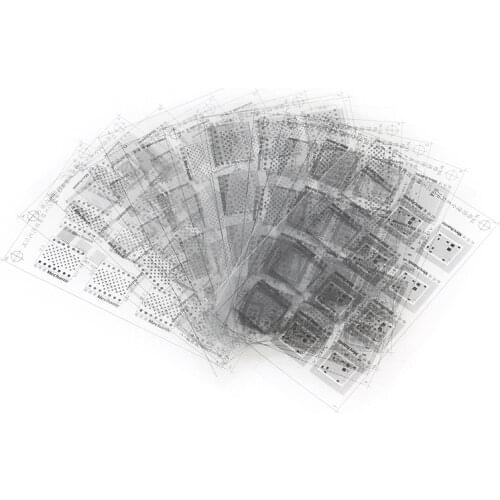 MECHANIC Solder Mask BGA Solder Stencil BGA chip surface repair tool for Iphone series/8/8P/X chip+A10 motherboard CPU WIFI IC