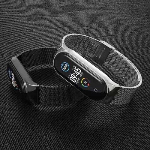 Strap For Xiaomi Mi Band 6 5 4 3 Wrist Metal Bracelet Stainless Steel MIband 6 for Mi Band 4 3 5 Strap Wristbands Correa
