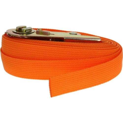 MroMax Red/Orange/Black/Blue/Yellow Binding Belt Ratchet Inner Diameter 25mm 4Meters Without Hook Polypropylene Fiber Width 25mm