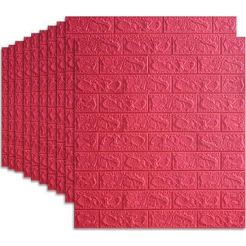 3d Wall Stickers Imitation Brick Bedroom Decoration Waterproof Self-adhesive Diy Family Living Room Kitchen Background