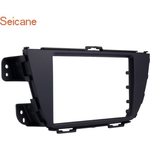 Seicane OEM Dash UV Black 2Din Car Radio Fascia Panel for 2004 2005 2006 2007 2008 2009 SUZUKI ALTO K10 Stereo Frame Trim Kit