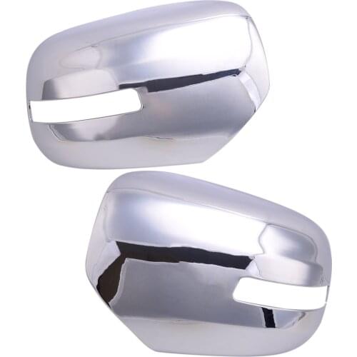 Pair Chrome Rearview Side Wing Door Mirror Cover Case Trim Fit for Mitsubishi Pajero Sport 2009 2010 2011 2012 2013 2014