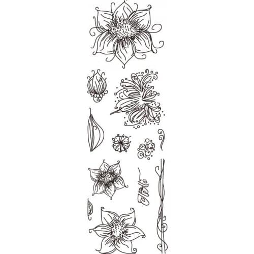 Flowers Transparent Clear Silicone Stamp/Seal for DIY scrapbooking/photo album Decorative clear stamp ST0325