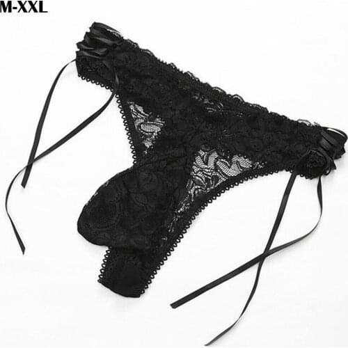 Adjustable Strappy Mens Pouch Thong Bulge Slip Homme Gay Transparent Lace Jockstrap Men Sexy Plus Size Thongs M-XXL