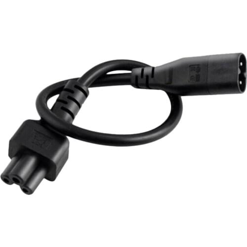 Power Extension Cord, Iec320 C5-C8 Eight-Character Male to Plum Blossom Female Power Extension Cord for Bar Code Machine