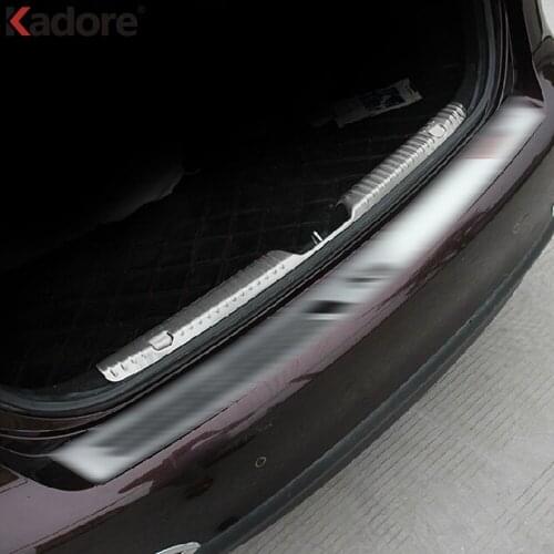 Inner Rear Trunk Bumper Cover Trim For Kia Forte Cerato K3 2013 2014 2015 Stainless Steel Tailgate Sill Scuff Plate Accessories