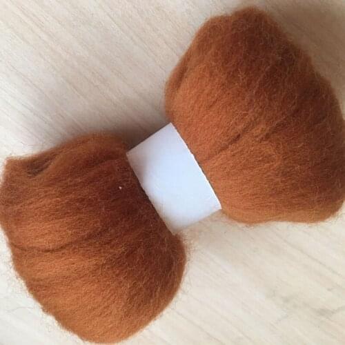 WFPFBEC Z7 DIY fun doll needlework 100% merino Wool Fibre Wool Roving For Needle Felting 50G 100G