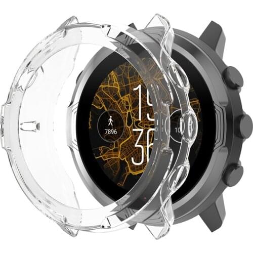 TPU Protective Case Cover Anti-scratch Watch Screen Clear Frame for Suunto7 Accessories