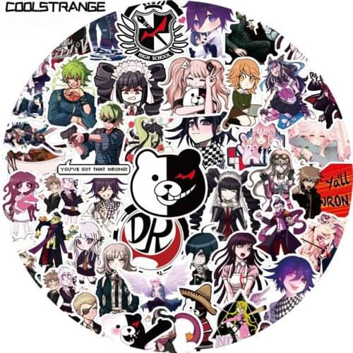 10/30/50Pcs Danganronpa Hot Game Anime Stickers For Motorcycle Skateboard Bike Helmet Water Cup Toy Waterproof